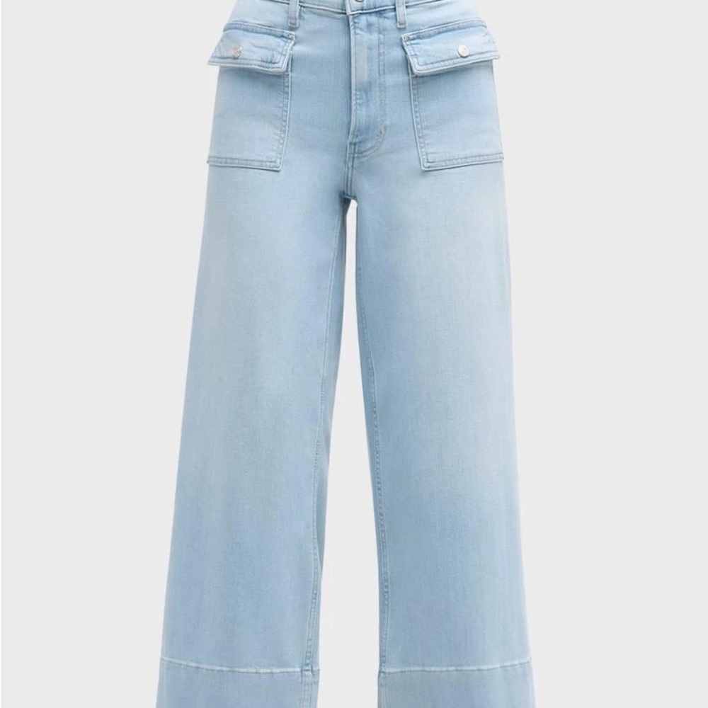 Frame Denim Sky Blue Wide Leg Jeans
